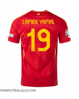 Spania Lamine Yamal #19 Tricou Fotbal Replică European 2024 Barbati Acasa